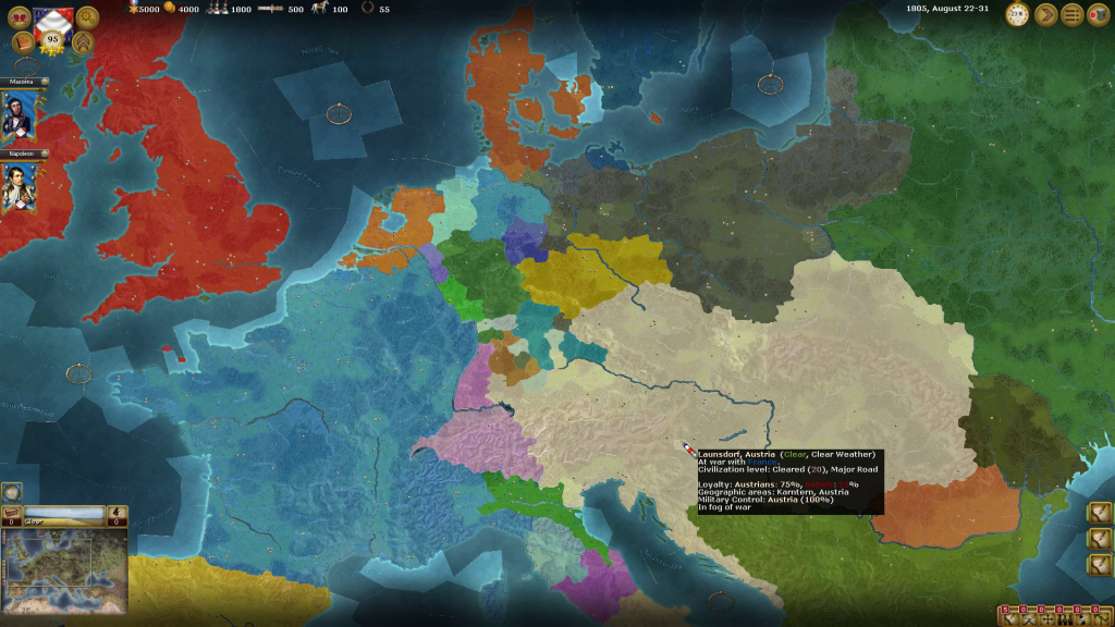 Wars of Napoleon - Map