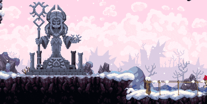 Flynn: Son of Crimson environment, statue checkpoint being activates