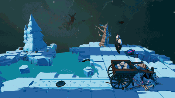 reaper, horse, dance, snow