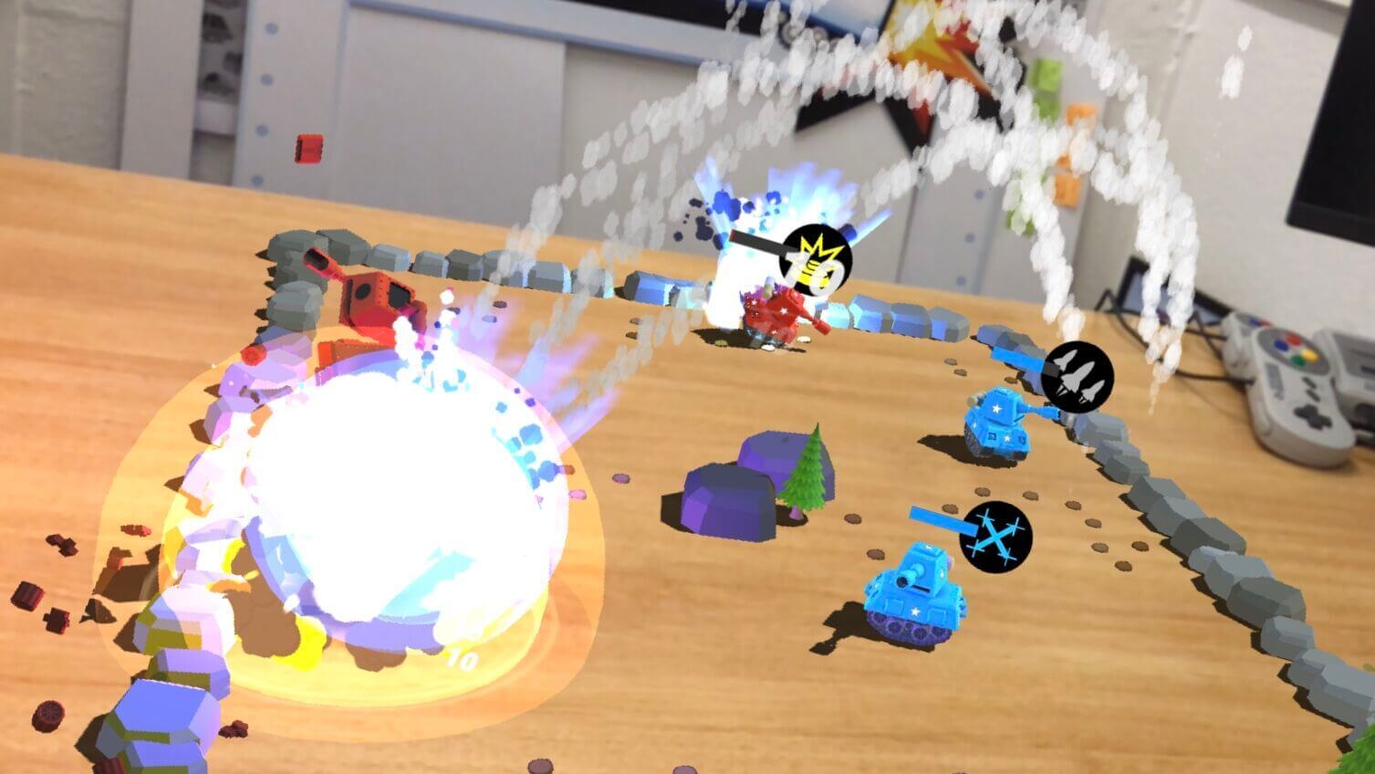 AR Tanks action shot