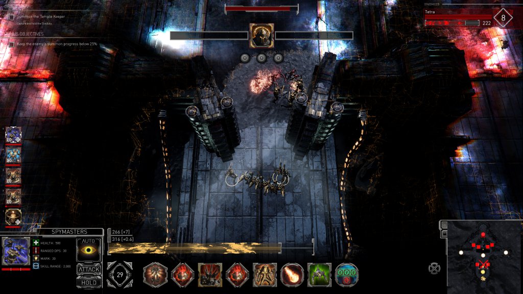 Outside of Golem Gates multiplayer and AI matches, the destruction of the enemy isn't always the goal.
