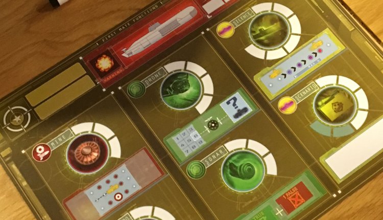 Captain Sonar card overhead shot