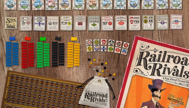 Rival Railroads pieces and parts spread
