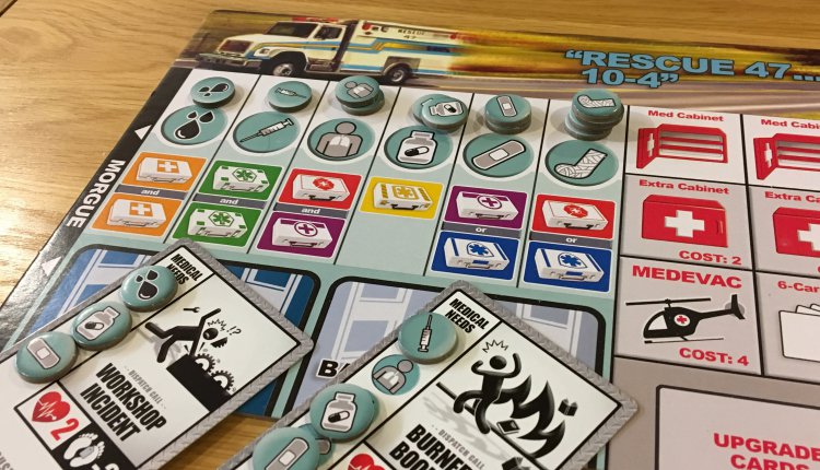 Paramedics: Clear! Close-up of action tiles