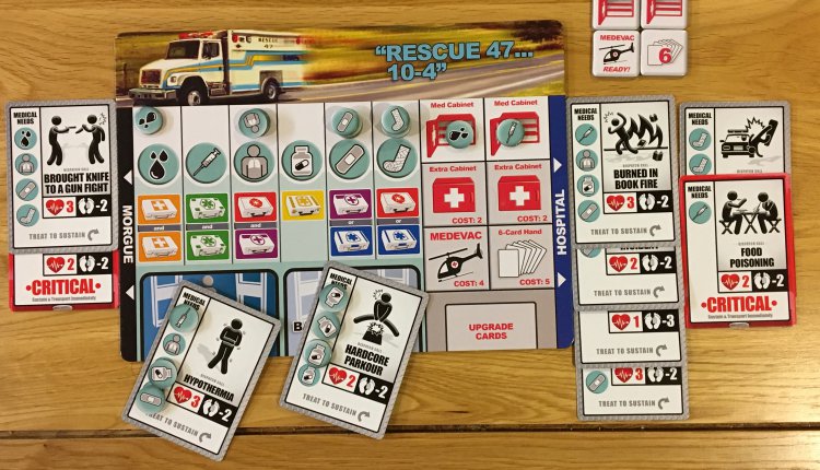 Paramedics: Clear! Cards and situation set-up