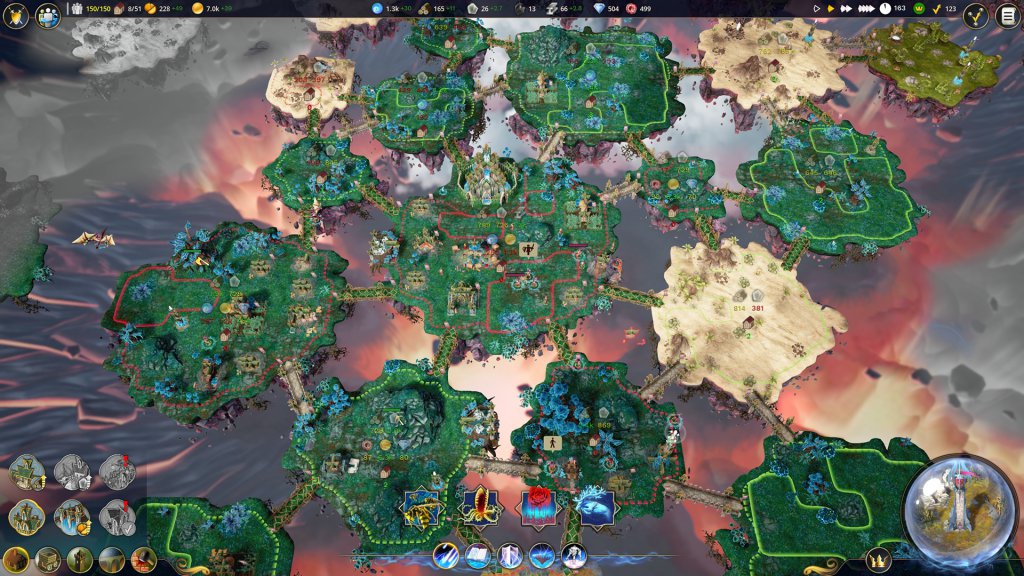 New islands can be attracted and merged with existing ones.