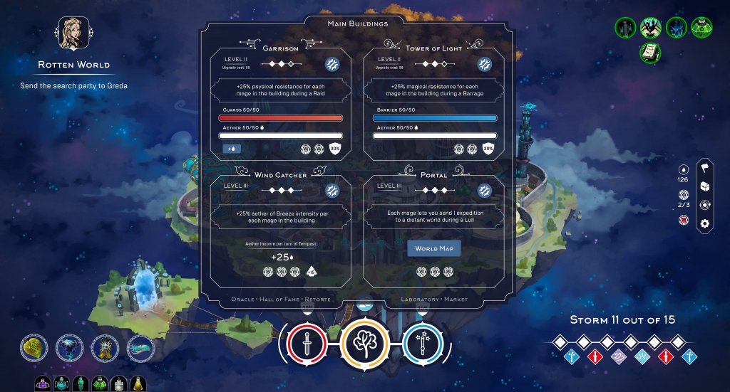 Enjoy the menu, for it is most of what Mittelborg: City of Mages has to offer.