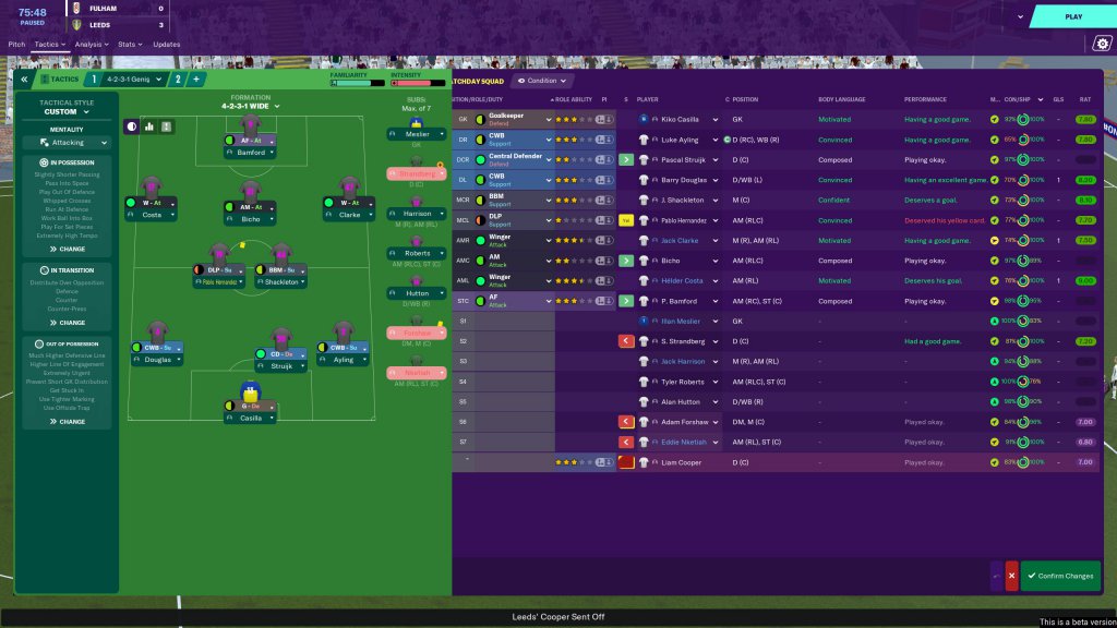 Leeds United Football Manager 2020 Formations