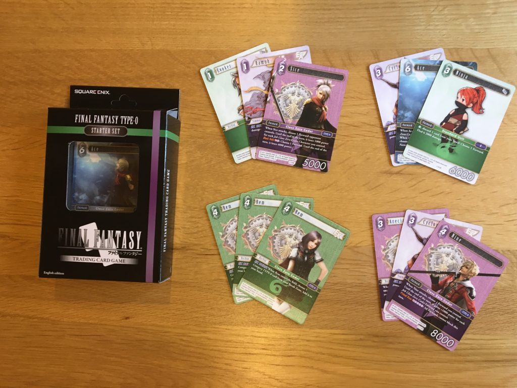Starter Guide Game Mat Final Fantasy TCG Type-0 Starter Set 50 Card Deck 