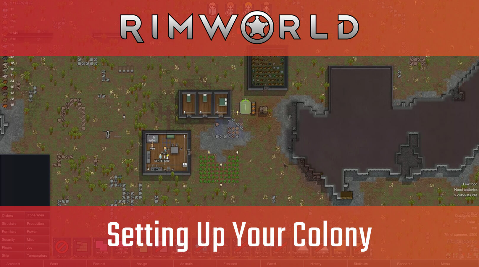 Rimworld Guide - Setting Up Your Colony