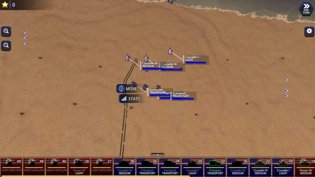 Unfortunately, many maps in Battle Fleet: Ground Assaultare as empty as this beach.