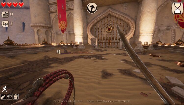 City of Brass - Distant Gateway Over Waves of Sand.