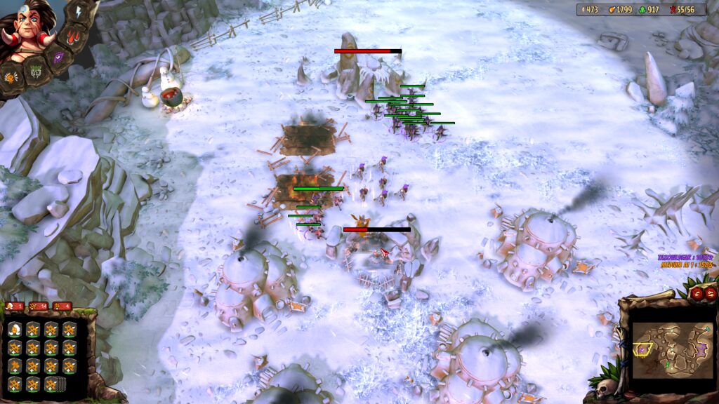 Warparty Cold climates bother neither the dinosaurs nor your skimpily clad cavemen.