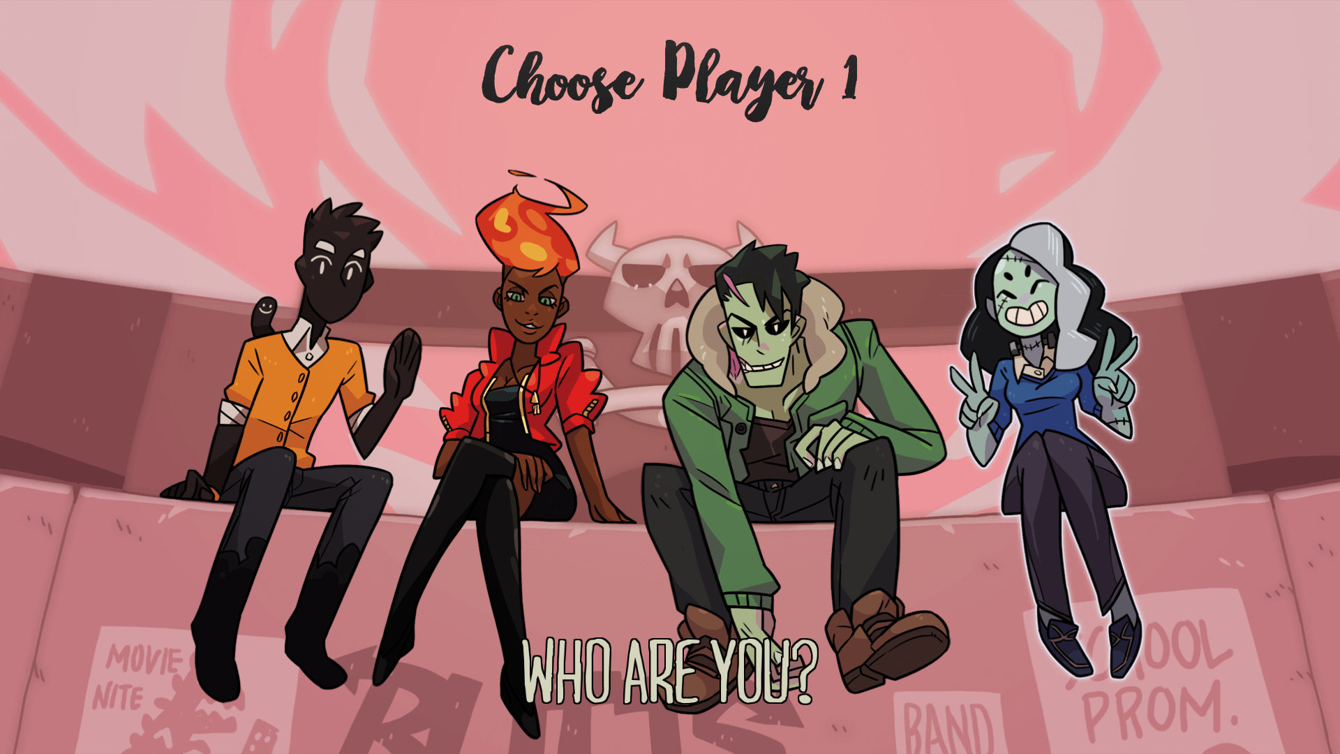 Monster Prom - Choosing a character