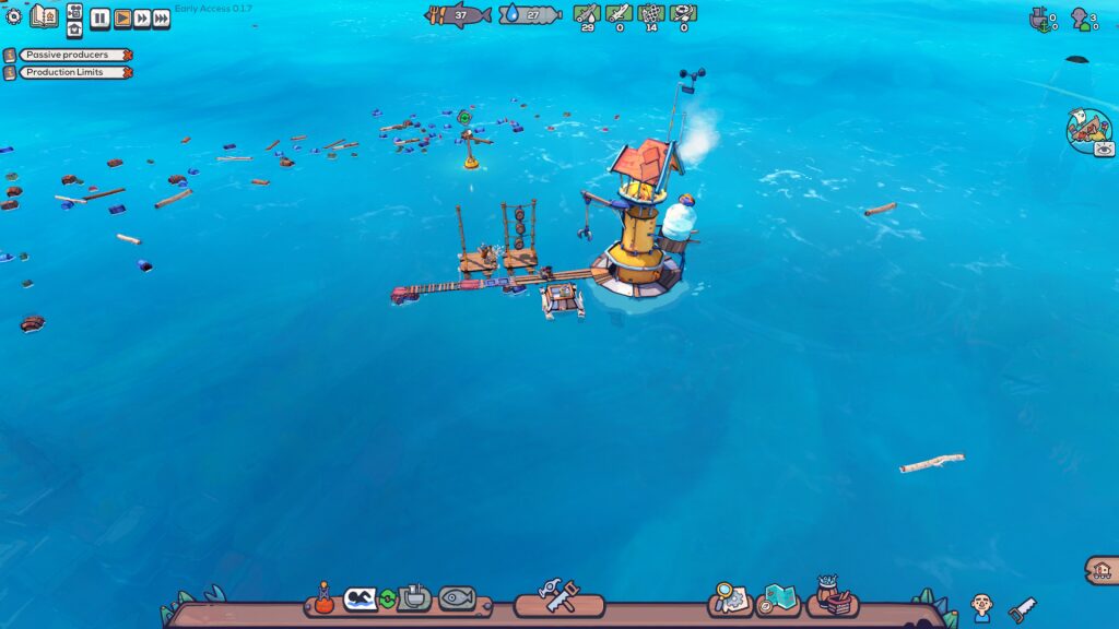 Flotsam - A town centre with just three building attached